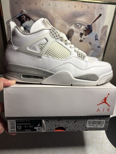 Air jordan retro white - 4, "white